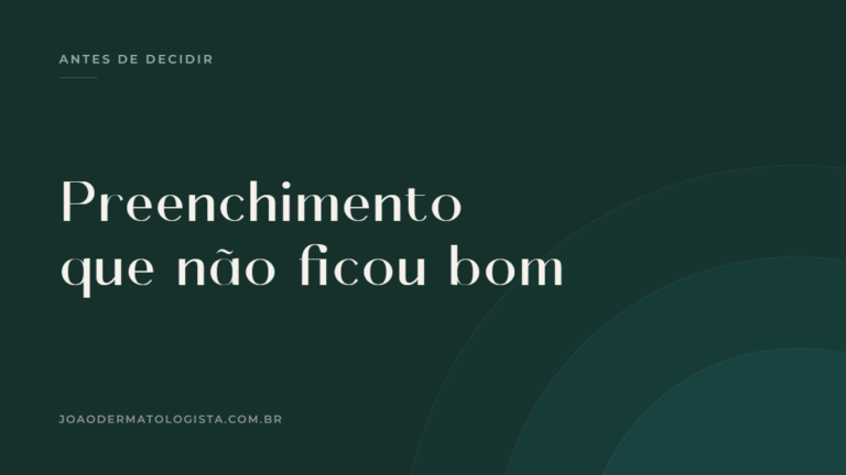 Capa do artigo sobre correção de preenchimento com hialuronidase