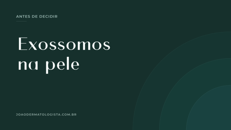 Capa do artigo sobre exossomos na pele e o que a Anvisa autoriza