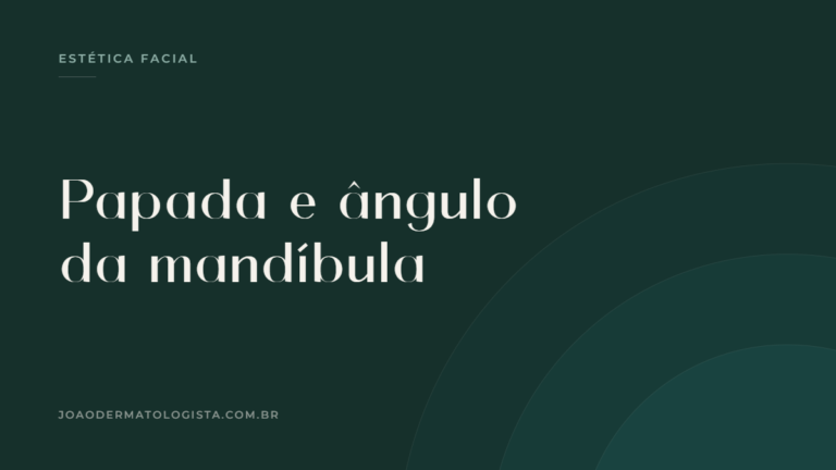 Capa do artigo sobre papada e definição do ângulo da mandíbula