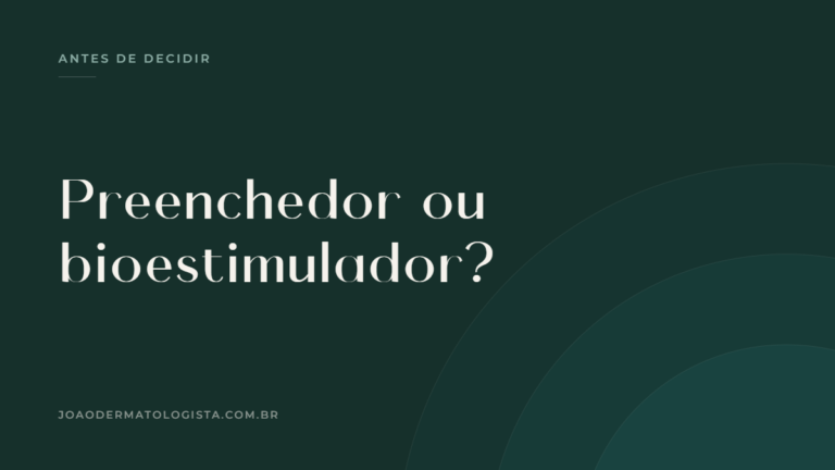 Capa do artigo comparando preenchedor e bioestimulador