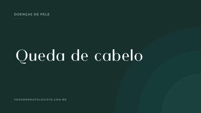 Capa do artigo sobre queda de cabelo — Dr. João Victor Bezerra, médico dermatologista em Londrina