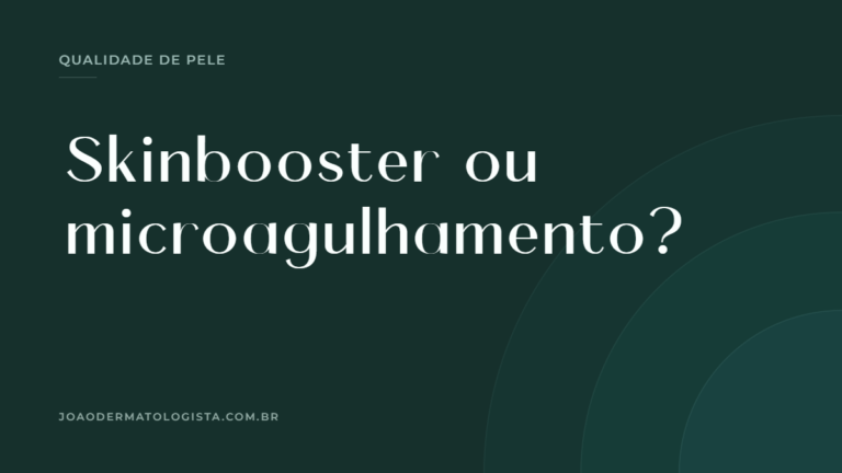 Capa do artigo que compara skinbooster, microagulhamento e PDRN