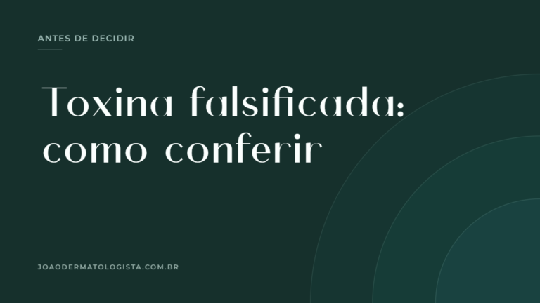 Capa do artigo sobre toxina botulínica falsificada — Dr. João Victor Bezerra, médico dermatologista em Londrina